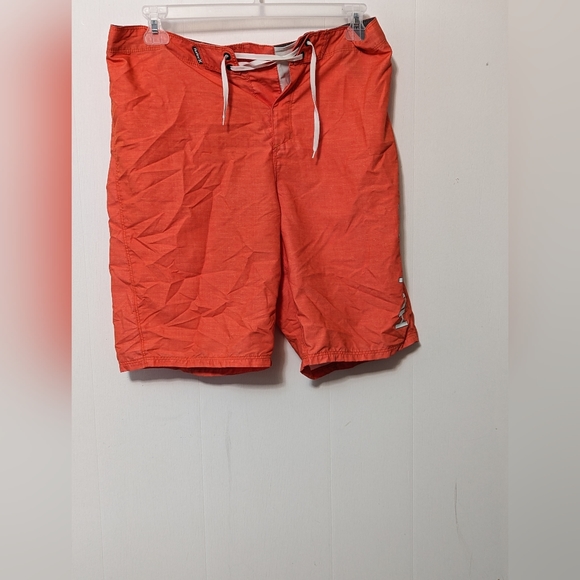 Men's Hurley size 33 Bright Orange Board Shorts - Picture 1 of 6